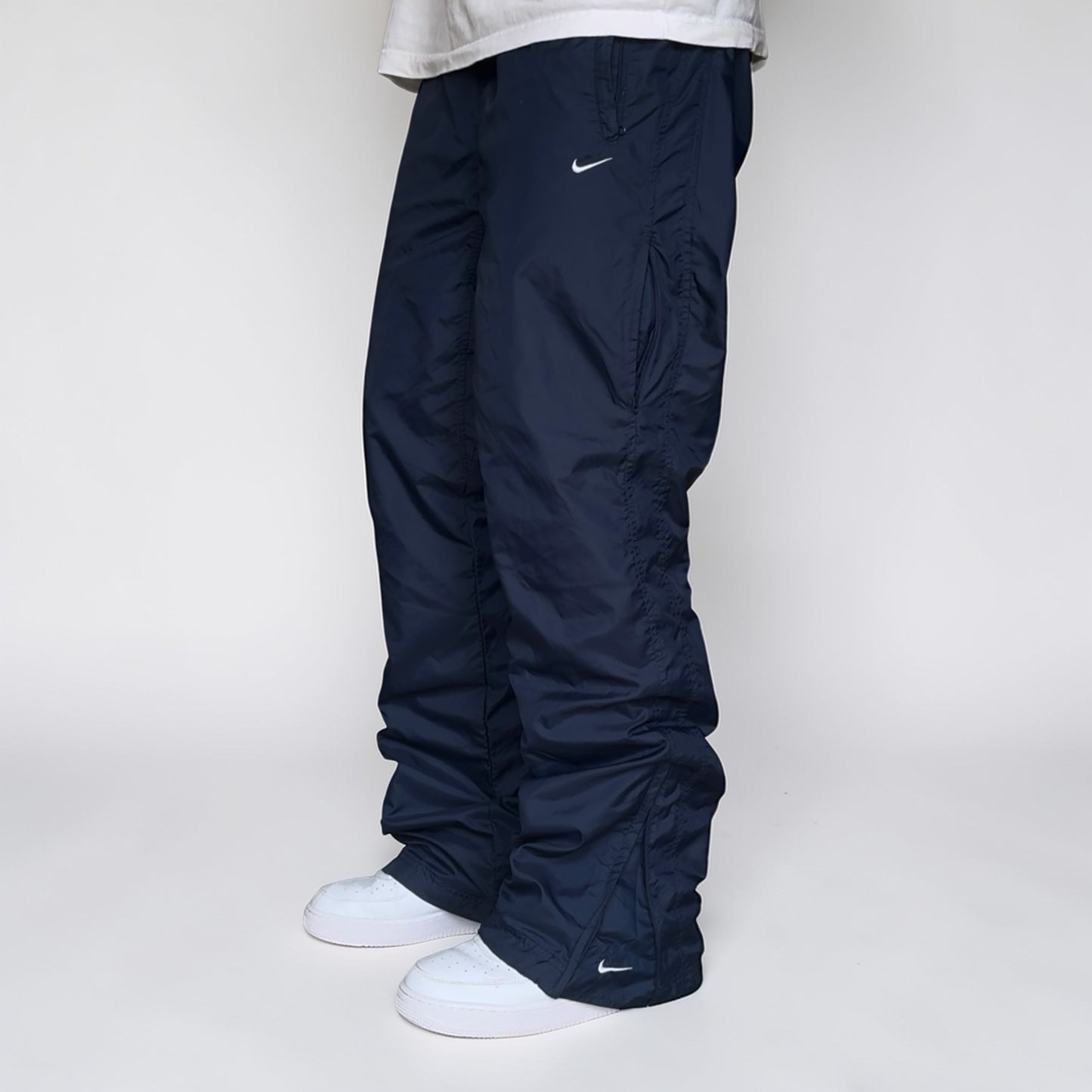 RARE 2000s Nike Trackpants Navy - (L)