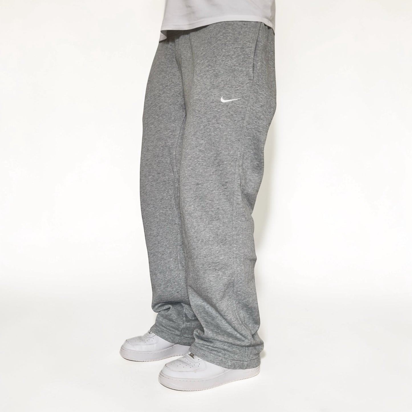 RARE Wide Leg Nike Joggers Grey - (L)
