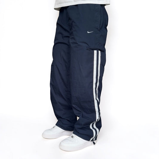 RARE 2000s Nike Trackpants Navy - (S)