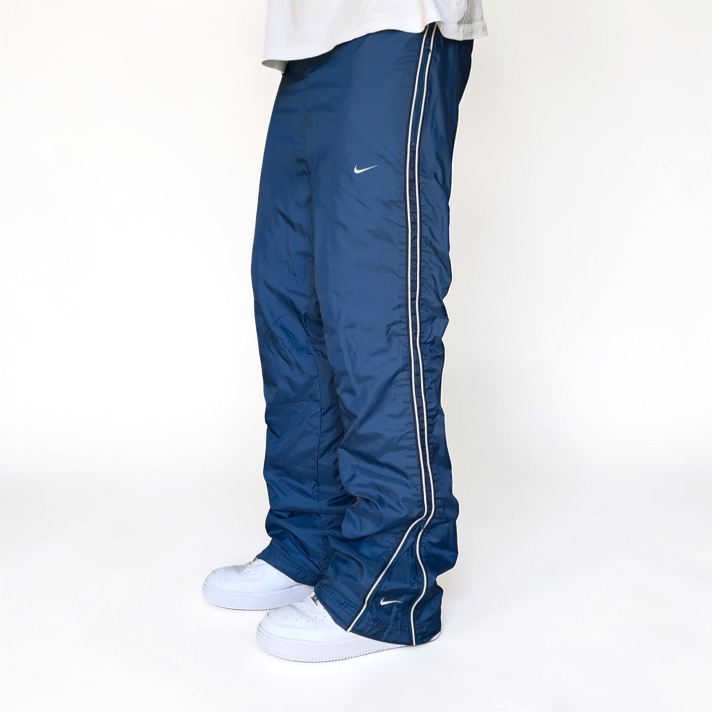 RARE 2000s Baggy Nike Trackpants Blue *PREMIUM* - (L)