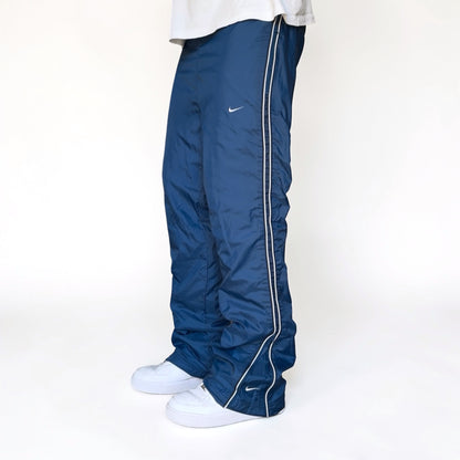 RARE 2000s Baggy Nike Trackpants Blue *PREMIUM* - (L)
