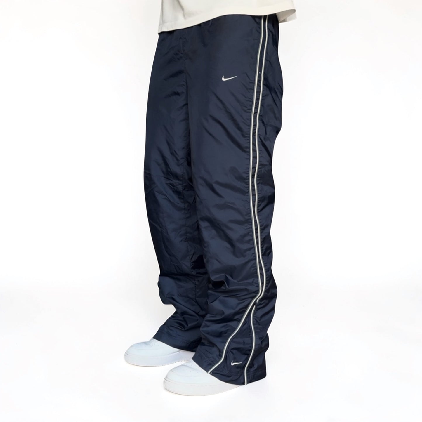 SUPER RARE 2000s Nike Trackpants Navy - (S)