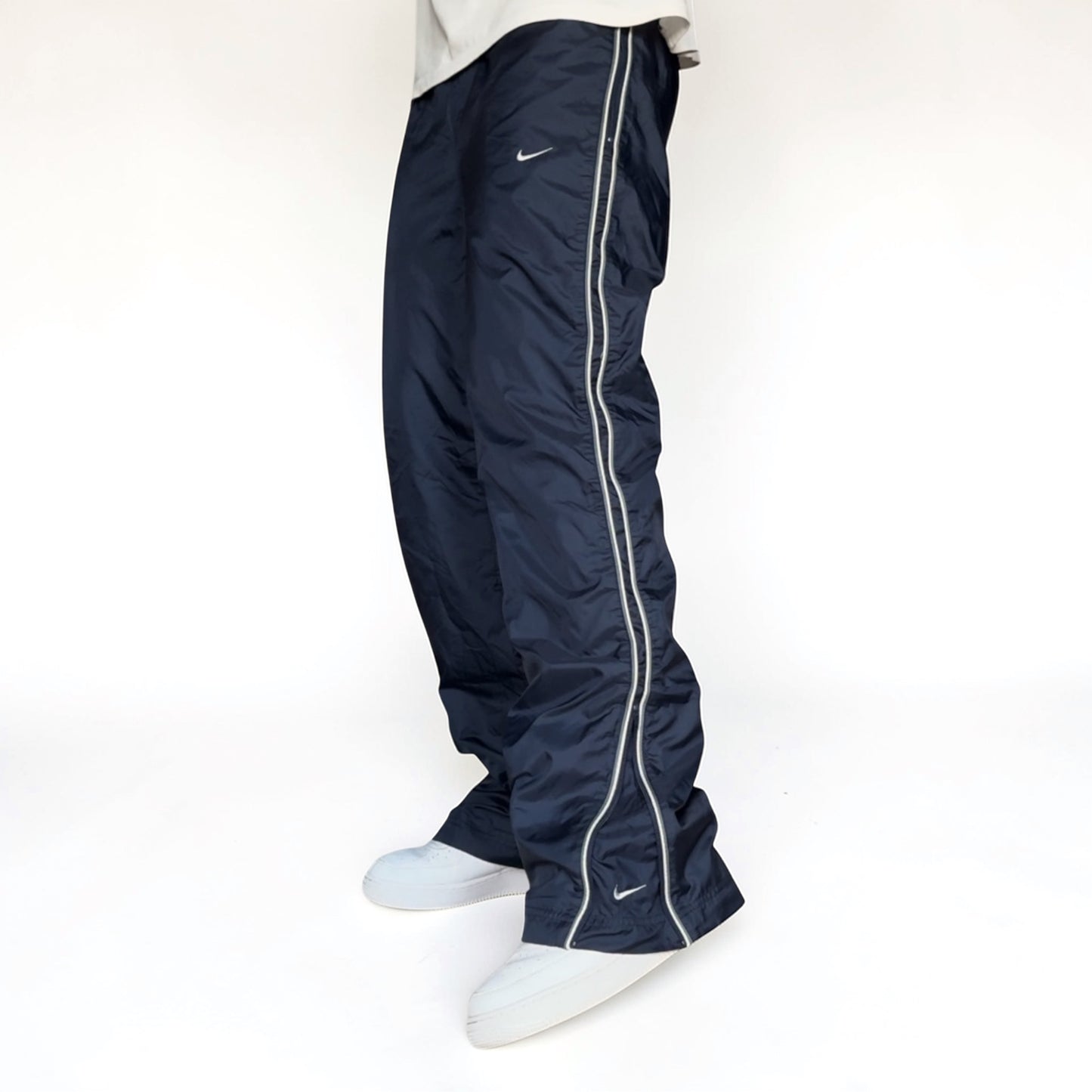 SUPER RARE 2000s Nike Trackpants Navy - (S)