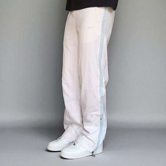 RARE 2000s Nike Trackpants White - (S)