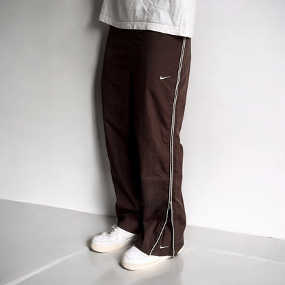 SUPER RARE 00s Nike Trackpants Brown - (S)