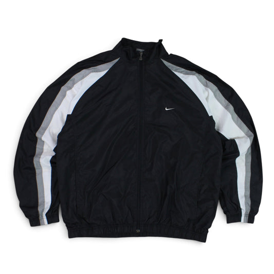 RARE 2000s Nike Track Jacket Black - (L)