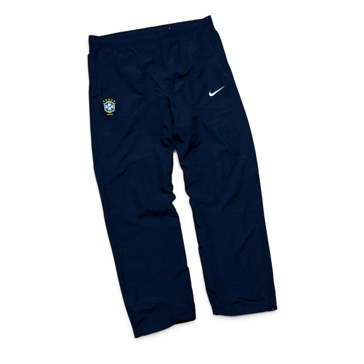 SUPER RARE 2000s Nike Brazil Trackpants Black - (M)