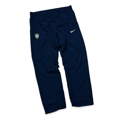 SUPER RARE 2000s Nike Brazil Trackpants Black - (M)