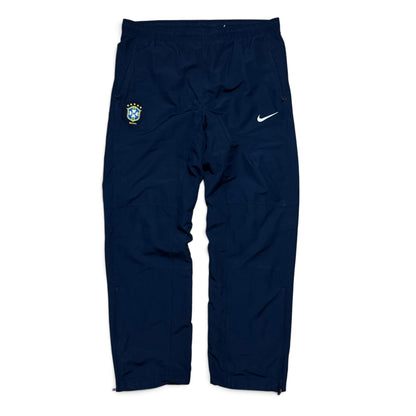 SUPER RARE 2000s Nike Brazil Trackpants Black - (M)