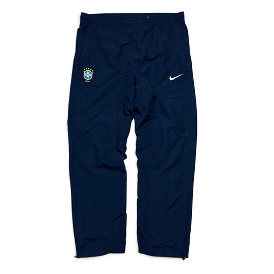 SUPER RARE 2000s Nike Brazil Trackpants Black - (M)