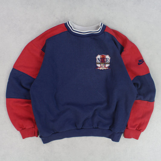RARE 1990s Nike Sweatshirt Navy - (XS)