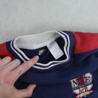 RARE 1990s Nike Sweatshirt Navy - (XS)