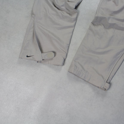 RARE 2000s Nike Trackpants Cream - (M)