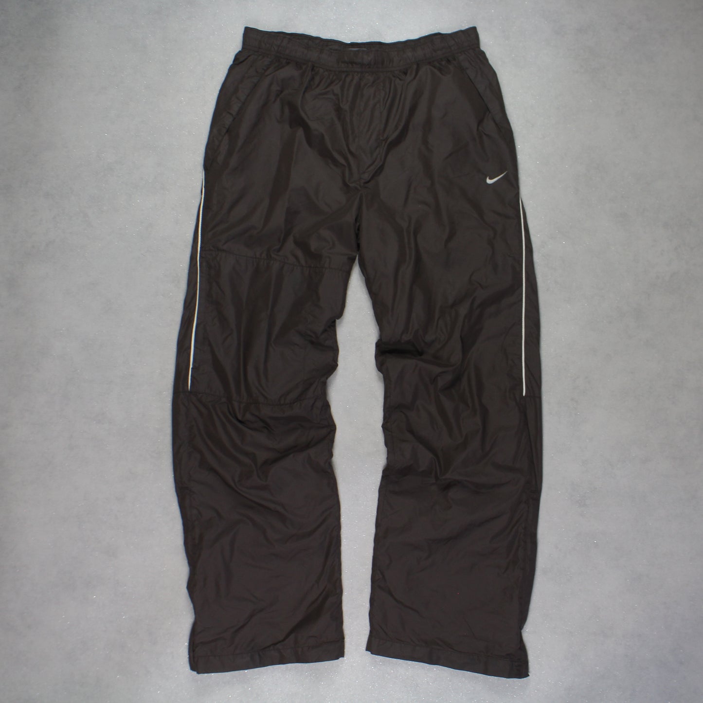 SUPER RARE 2000s Nike Trackpants Brown - (M)
