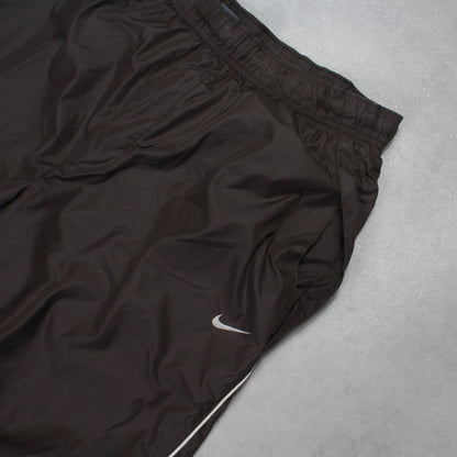 SUPER RARE 2000s Nike Trackpants Brown - (M)