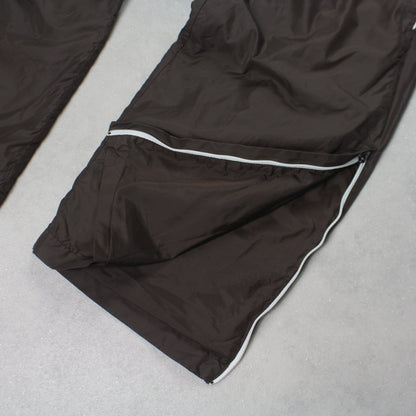 SUPER RARE 2000s Nike Trackpants Brown - (M)