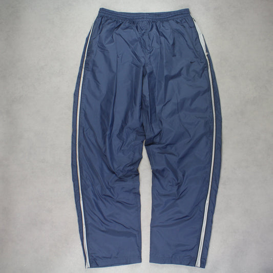 RARE 2000s Baggy Nike Trackpants Blue - (L)