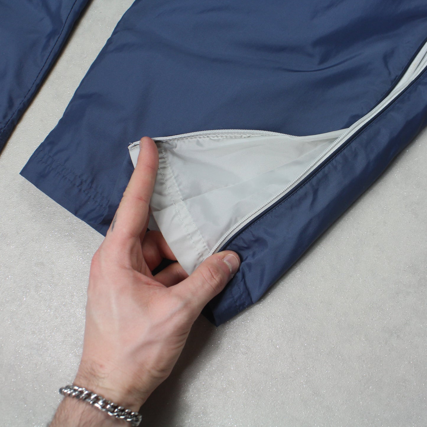 RARE 2000s Baggy Nike Trackpants Blue - (L)