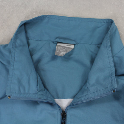RARE 2000s Nike Track Jacket Blue - (L)