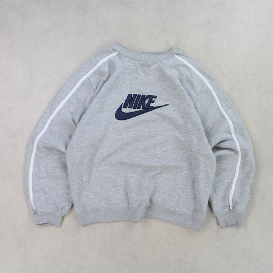 RARE 2000s Nike Sweatshirt Grey - (S)