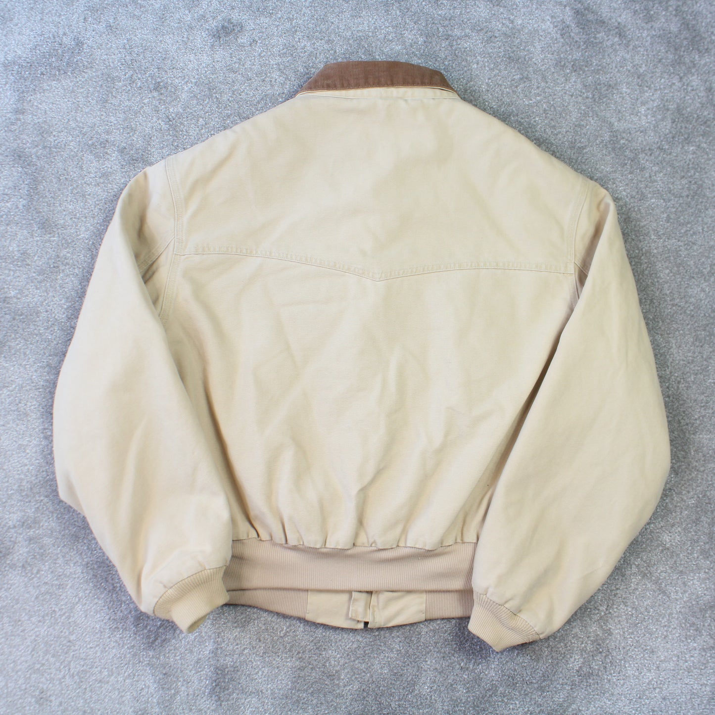 RARE Vintage Carhartt Detroit Workwear Jacket Beige - (L)