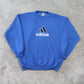 RARE Vintage 1990s Adidas Sweatshirt Blue - (S)