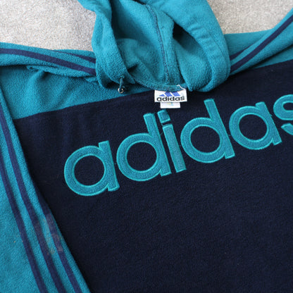 RARE Vintage Adidas Fleece Blue - (XL)