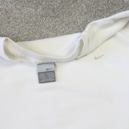 Vintage 00s Nike Swoosh Sweatshirt White - (S)