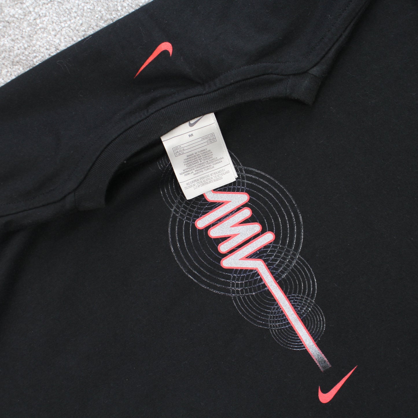 SUPER RARE Vintage 00s Nike T-Shirt Black - (S)