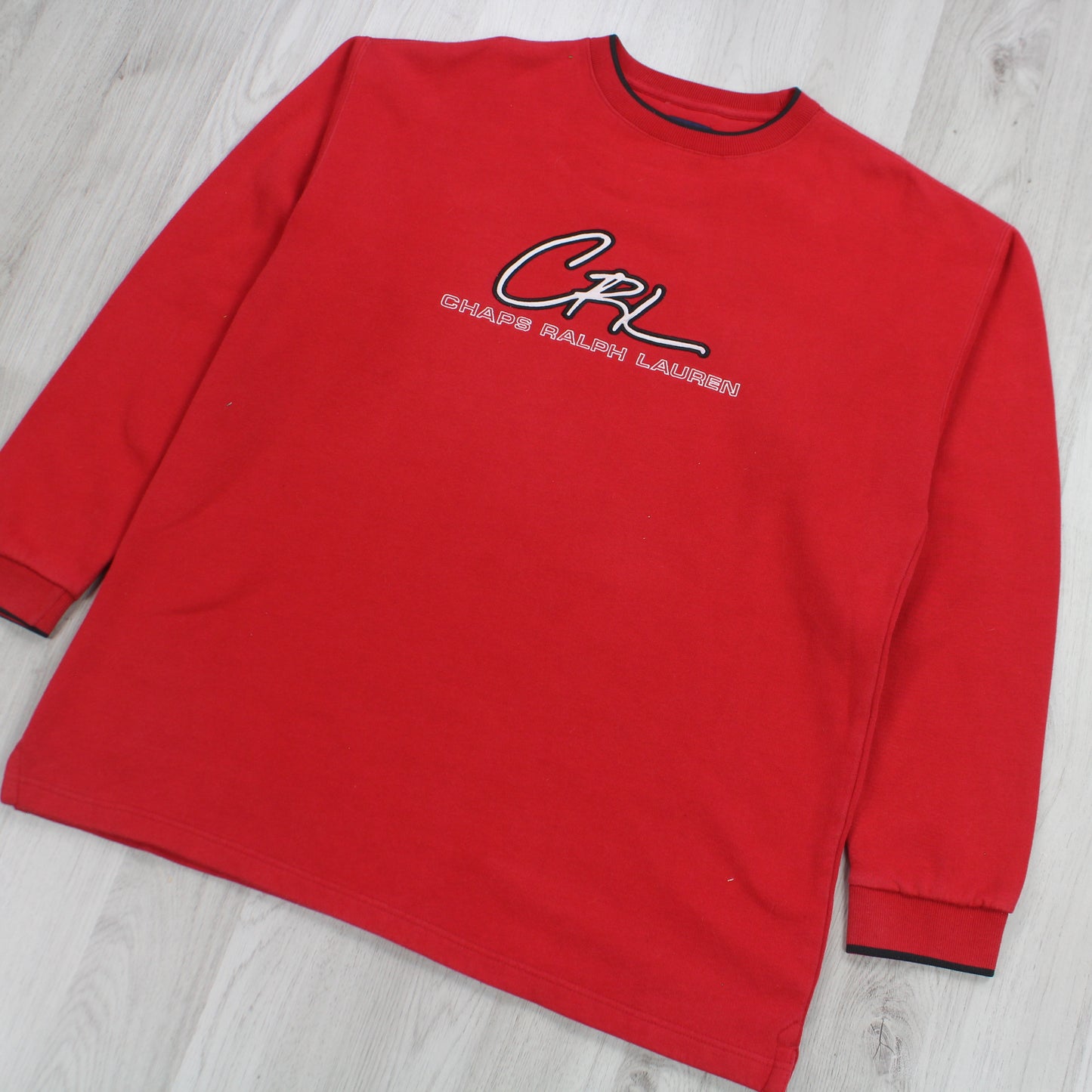 RARE Vintage 1990s Chaps Ralph Lauren Sweatshirt Red - (L)