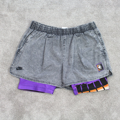 SUPER RARE Vintage Nike Challenge Shorts Grey - (L)