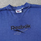 Vintage 1990s Reebok Sweatshirt Blue - (M)