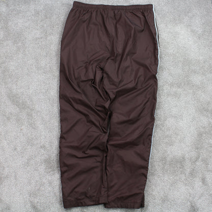 SUPER RARE Vintage 00s Brown Nike Baggy Track Pants - (L)