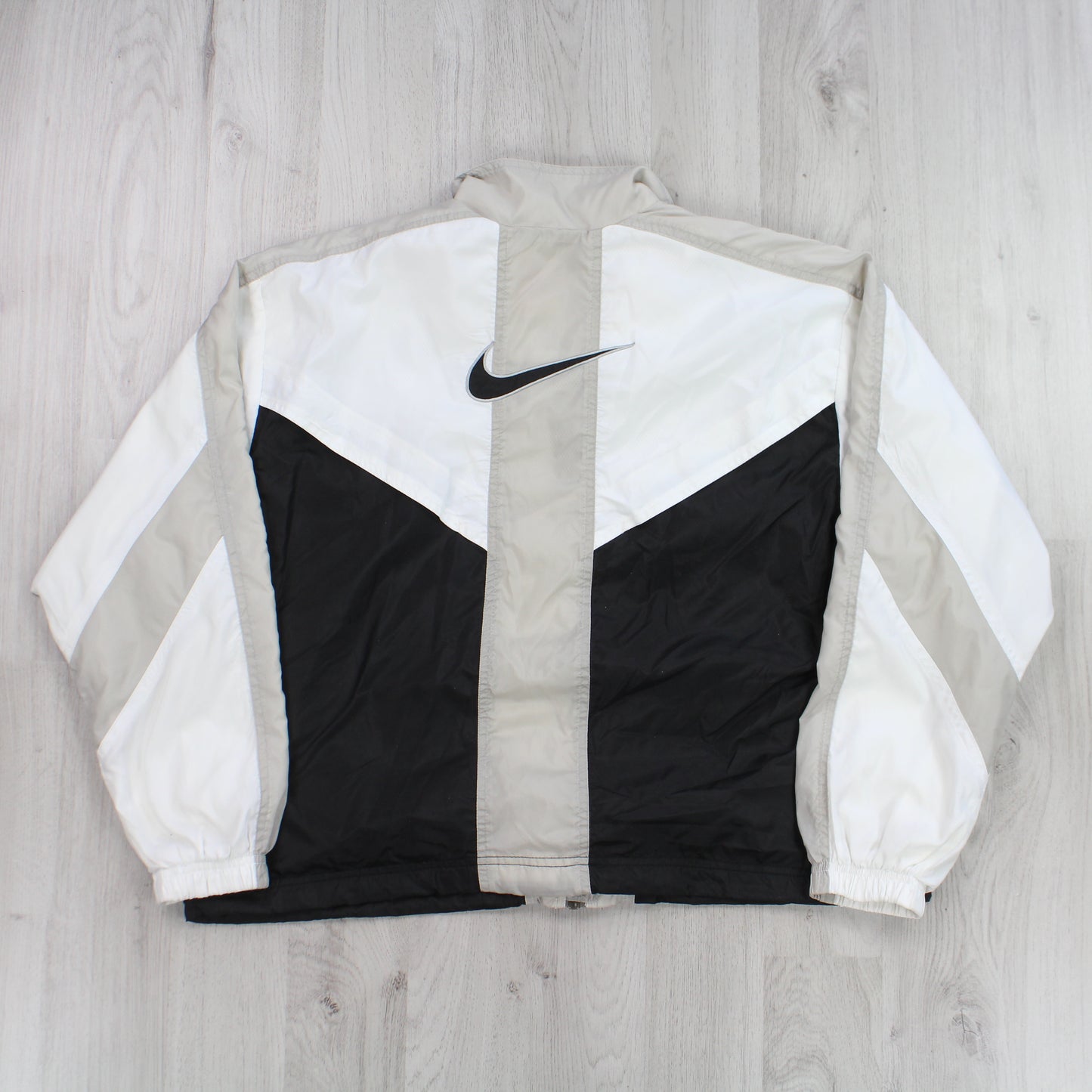 RARE Vintage 1990s Nike Track Jacket Black/White - (S)