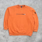 RARE Vintage 1990s Nike Spell Out Sweatshirt Orange - (XL)