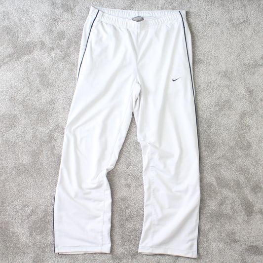 SUPER RARE Vintage 00s Nike Trackpants White - (S)