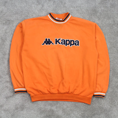 RARE Vintage 1990s Kappa Sweatshirt Orange - (L)