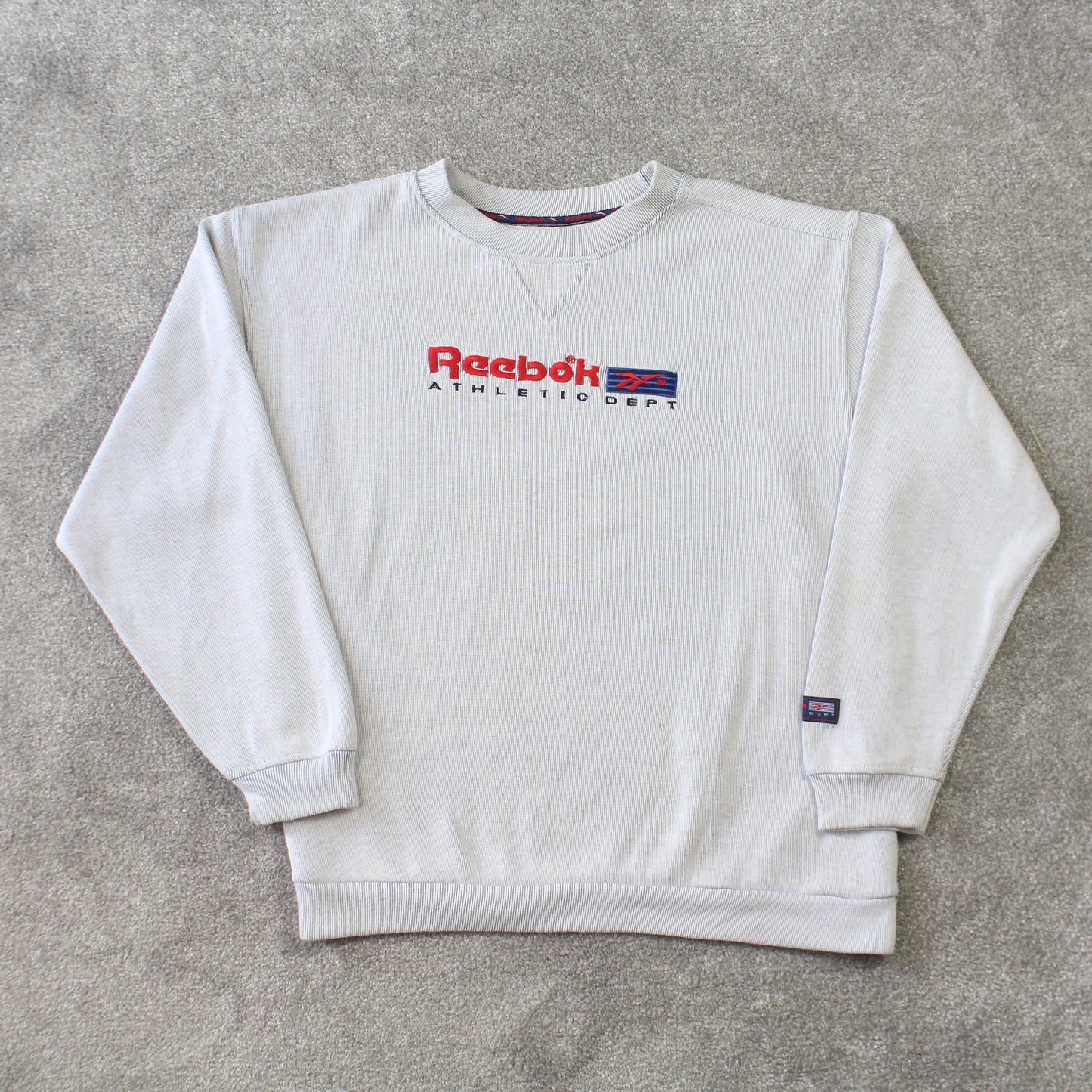 RARE Vintage 1990s Reebok Sweatshirt Grey - (S)