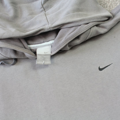 Vintage 00s Nike Hoodie Grey - (XL)