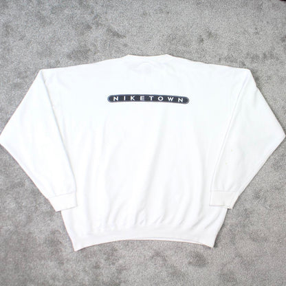 SUPER RARE 1990s Nike Town Sweatshirt White - (L)