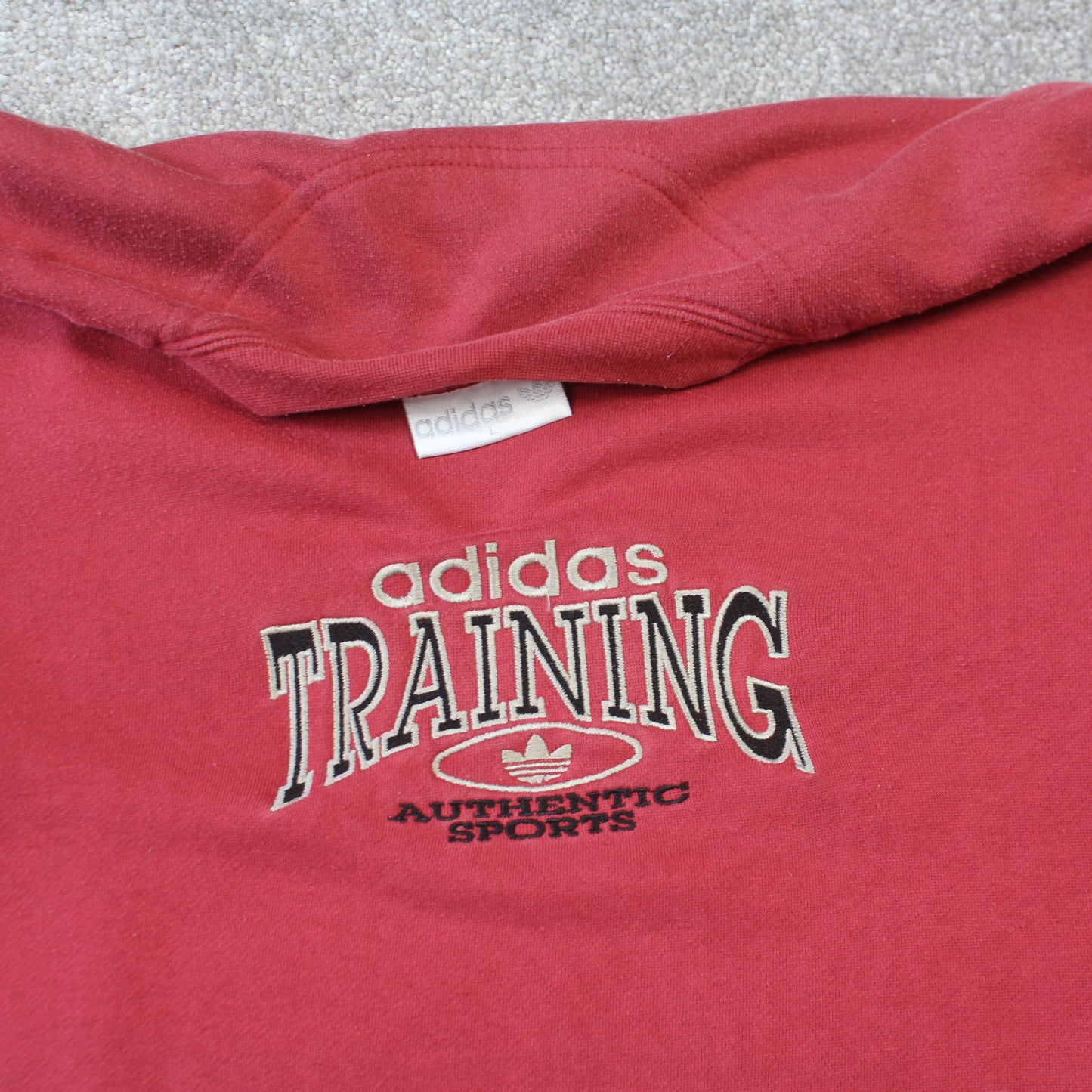 RARE Vintage 1990s Adidas Training Sweatshirt Red - (M)
