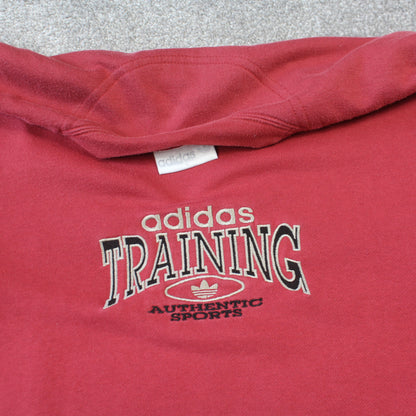 RARE 1990s Adidas Training Sweatshirt Red - (M)