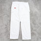 RARE Vintage Dickies Carpenter Jeans White - (L)