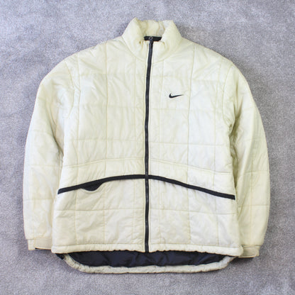 RARE Vintage 1990s Nike ACG Puffer Jacket Cream - (XL)