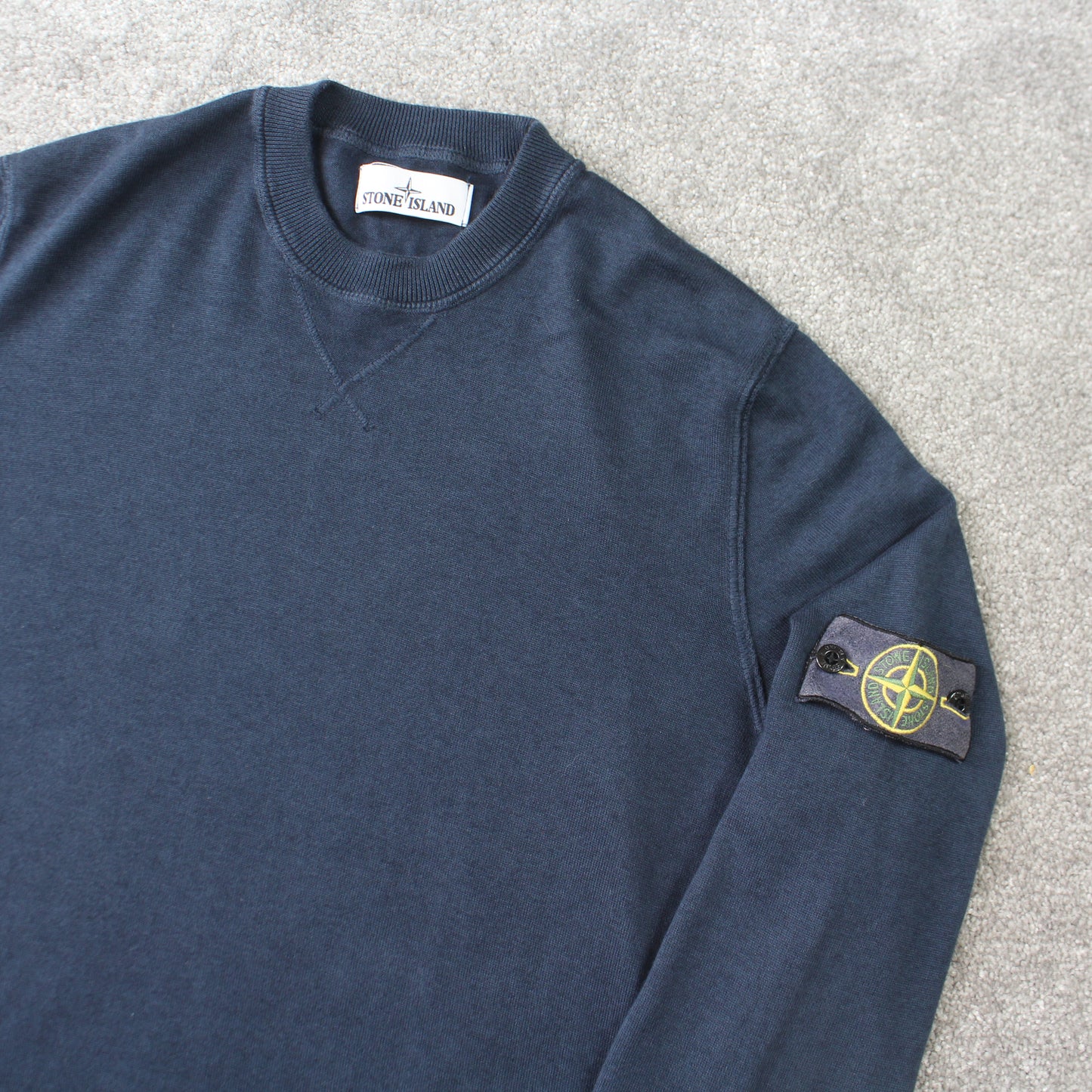 RARE Navy Stone Island Sweatshirt - (S)