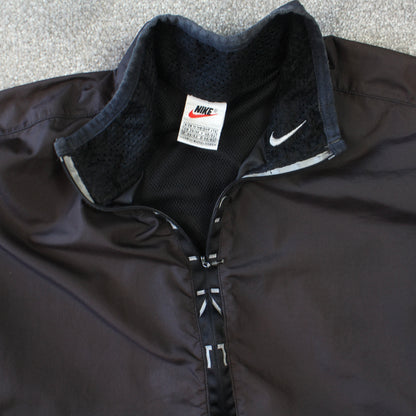 Vintage 1990s Nike Pullover Windbreaker Black - (M)