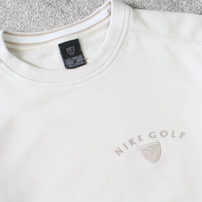 RARE Vintage 00s Nike Golf Sweatshirt Cream - (M)