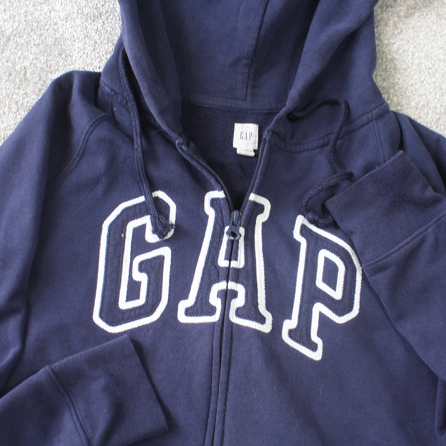 Vintage GAP Zip Hoodie Navy - (XS)