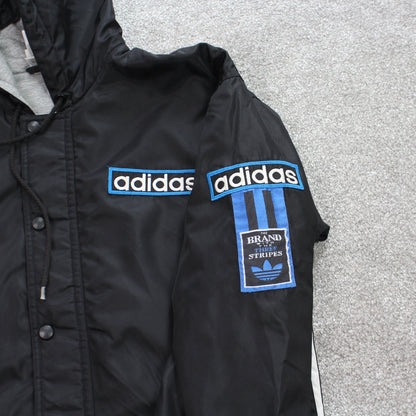 RARE Vintage Adidas Padded Jacket Black - (S)