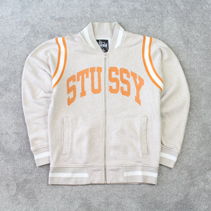 RARE Stüssy 00s Varsity Jacket Beige - (S)